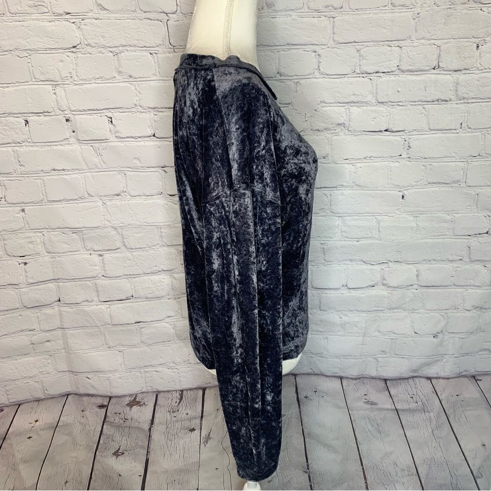 FREE PEOPLE We The Free Milan layering top crushed velvet pullover - Picture 7 of 12